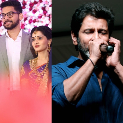 Chiyaan Vikram's daughter reception happened at Puducherry in the presence of fans