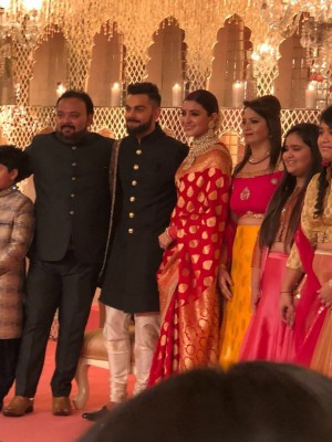 Virat Kohli And Anushka Sharma Reception