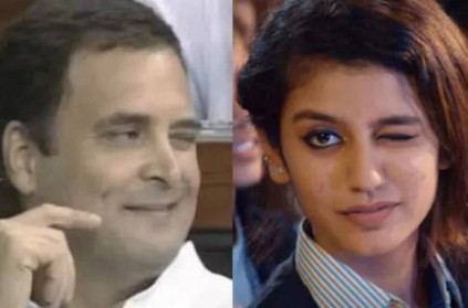 Priya Prakash Varrier calls Rahul Gandhi's wink at Lok ...