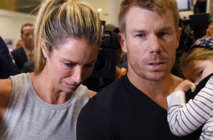 Ball tampering row: David Warner’s wife blames herself