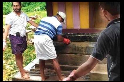 Barriers broken in deluge muslim youths clean temples
