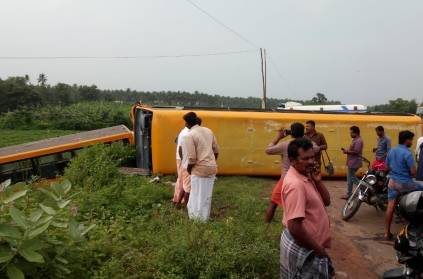 school buses gets into accident-competition between drivers
