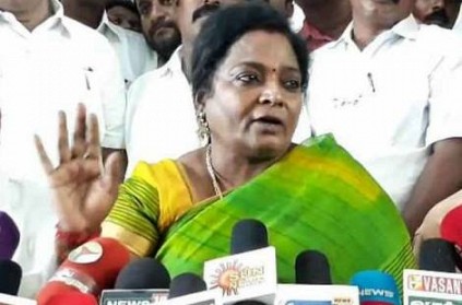 Tamilisai Soundararajan Condemns on shoes flung at Periyar statue