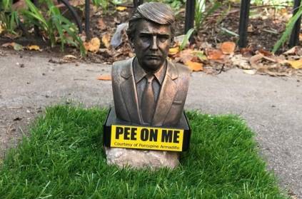 Trump \'Pee On Me\' Statues Appear in Brooklyn US