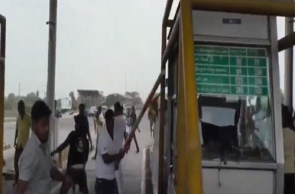 Cauvery protest: Toll plaza vandalised