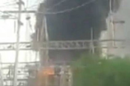 Major fire breaks out at power grid sub-station in Salem.