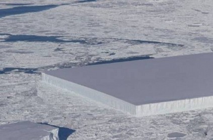 Iceberg looks like huge ice cube discovered, leaves people puzzled