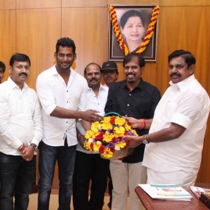 Actor Vishal met CM Edappadi K Palaniswami, seeks action against Tamil Rockers