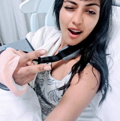 Amala Paul gets injured while shooting for Adho Andha Paravai Pola