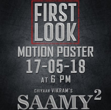 Chiyaan Vikram's Saamy Square - First Look Motion Poster on May 17