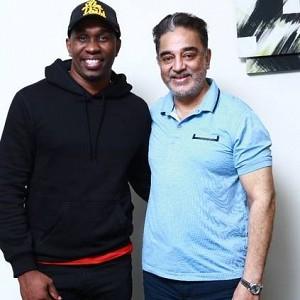 Cricketer DJ Bravo met Ulaganayagan Kamal Haasan pictures here