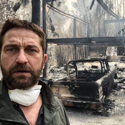 Gerard Butler seeks support for victims of California fire