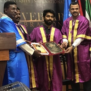 GV Prakash is awarded with a doctorate for social services