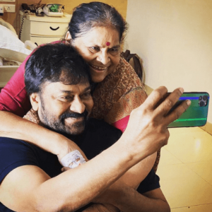 Megastar Chiranjeevi celebrates the birthday of his mother Anjana Devi