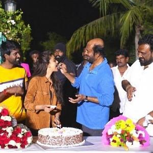 Pictures from Thalaivar 168 team celebrations at shooting spot