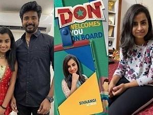 Sivaangi's 1st day at 'Don' shoot & her question that baffled everyone - Latest video!