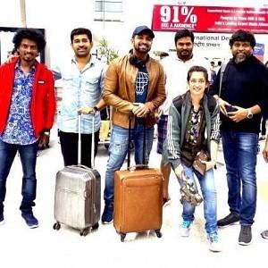 Vijay Antony and Arun Vijay's Agni Siragugal team returns to Chennai after abroad shoot