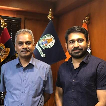 Vijay Antony meets Police Commissioner to screen Thimiru Pudichavan