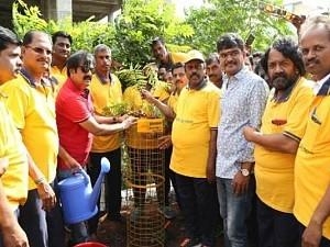 Vivekh continued his tree planting spree despite having personal hardships! - Details