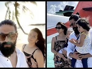 Yash spotted on vacation with family; Guess where they have landed up?