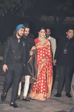 Virat Kohli And Anushka Sharma Reception