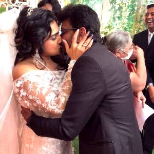 Vanitha Vijayakumar Peter Paul full wedding album here! Newlyweds shine like diamonds